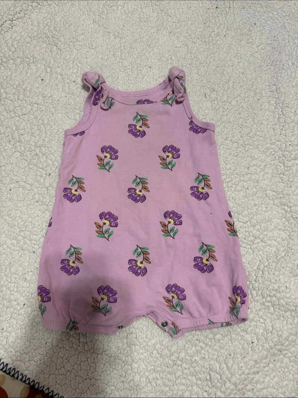 Lavender Floral Tank Romper